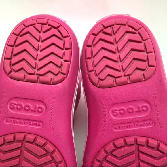 Crocs Kids' Crocband LodgePoint Pull-On Boot Pink J3 - Picture 11 of 17